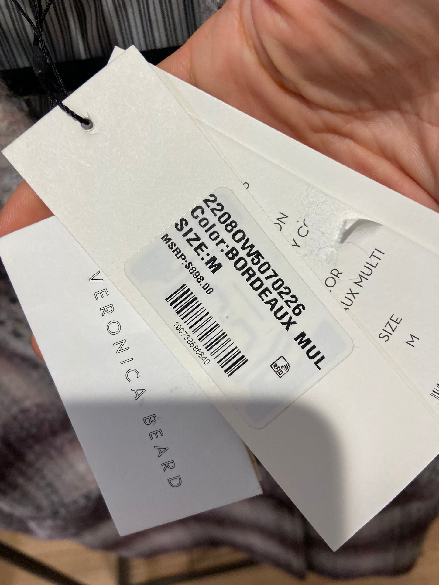 Veronica Beard Deena Dickey Plaid Coat size M