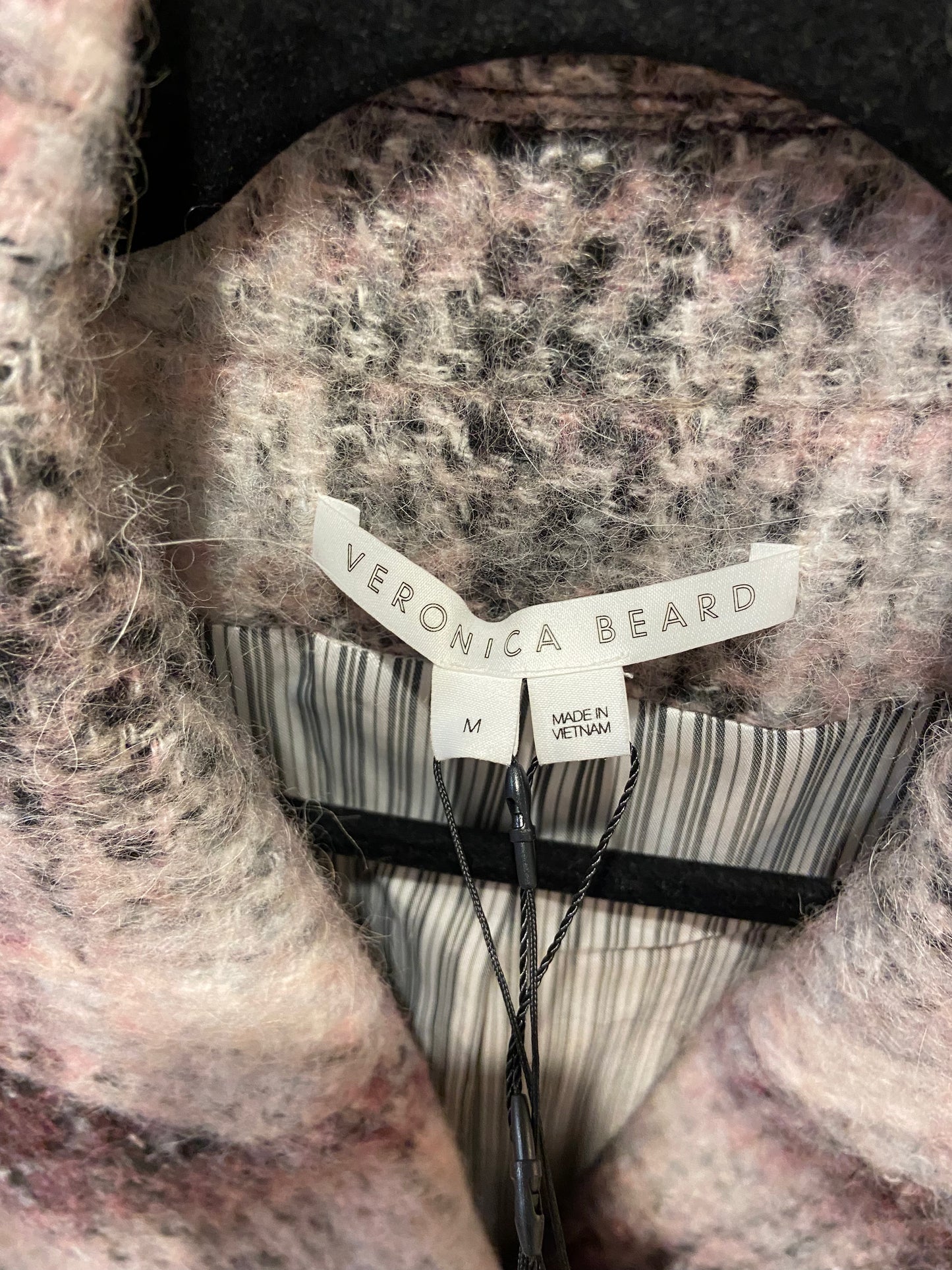 Veronica Beard Deena Dickey Plaid Coat size M