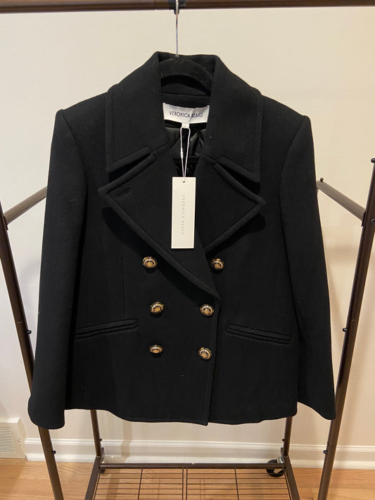 Veronica Beard Amira Dickey Pea Coat size 6