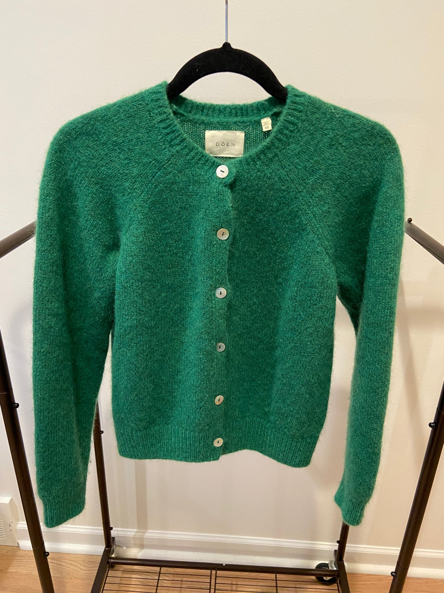 Doen Petra Cardigan in Evergreen size XS