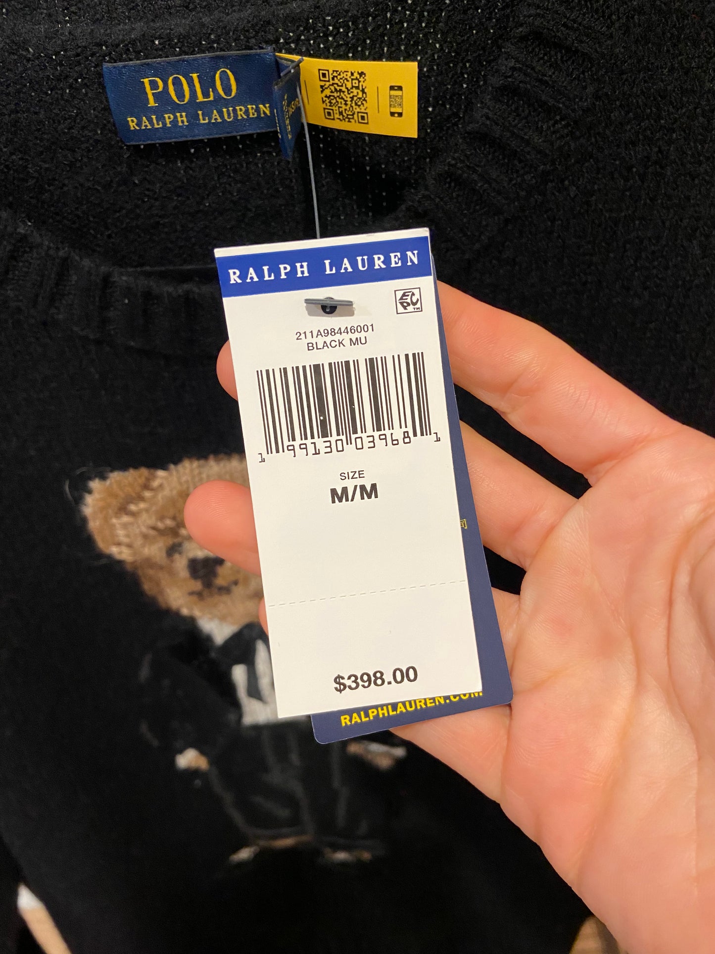 Polo Ralph Lauren Bear Sweater size M