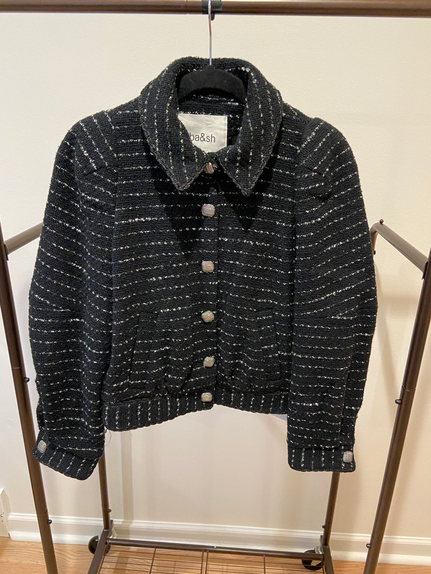 Ba&sh Logan Tweed Jacket size S