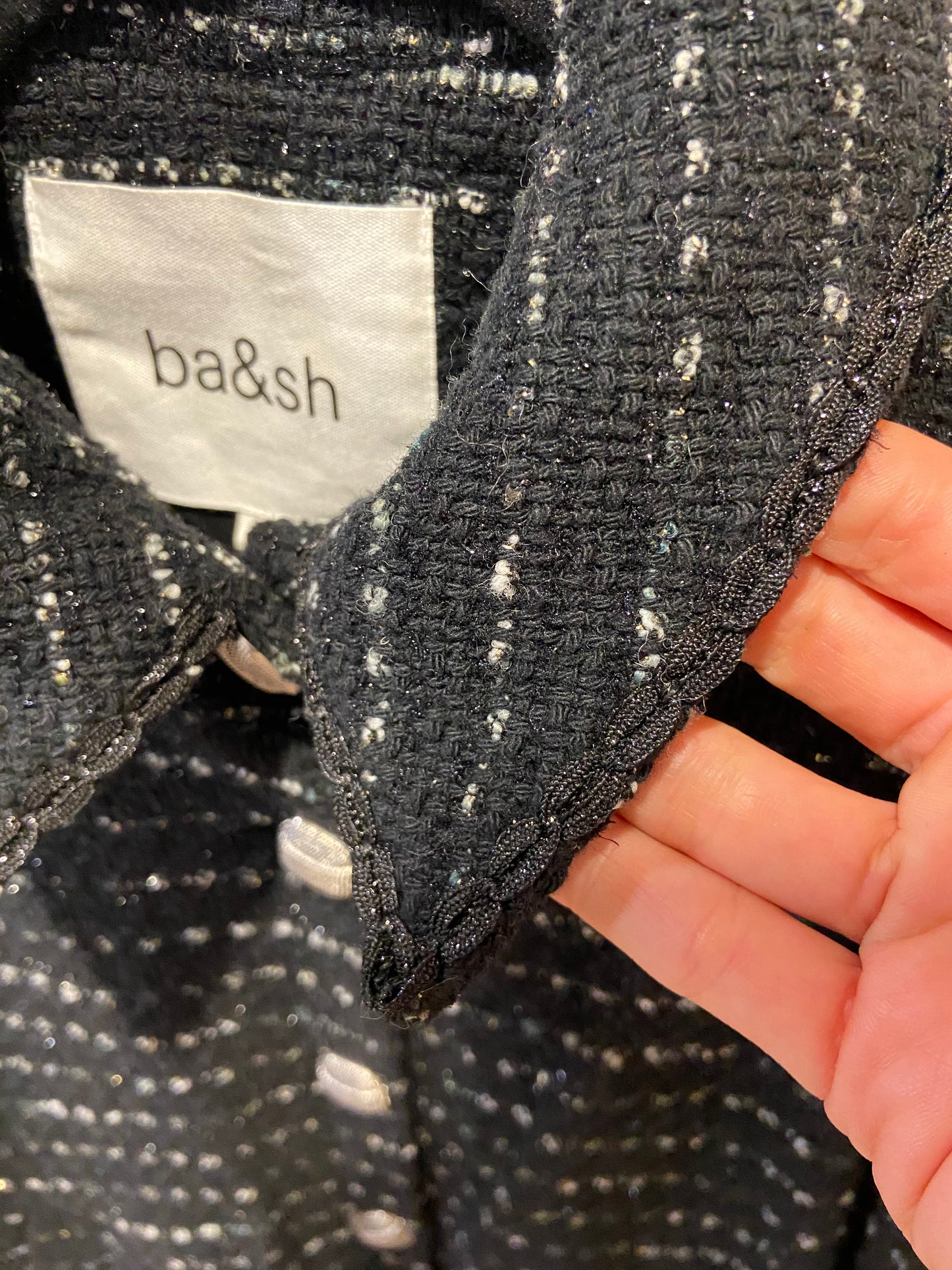 Ba&sh Logan Tweed Jacket size S