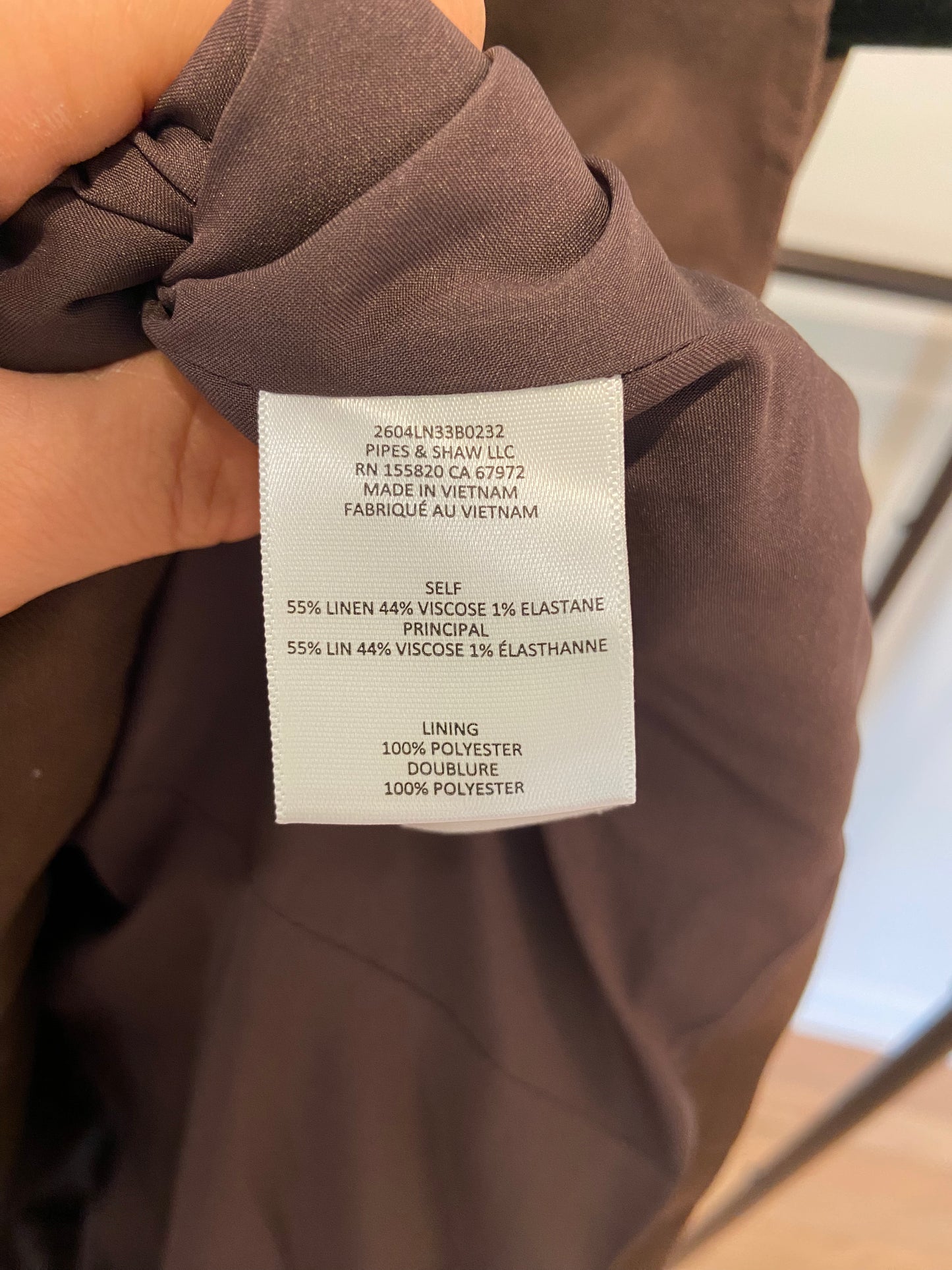 Veronica Beard Heartwell Tailored Vest in Dark Mocha size 4