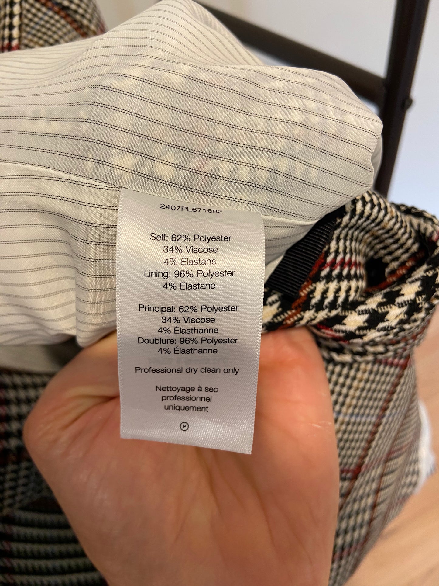 Veronica Beard Ellette Dickey Jacket Blazer in Black Multi size 4