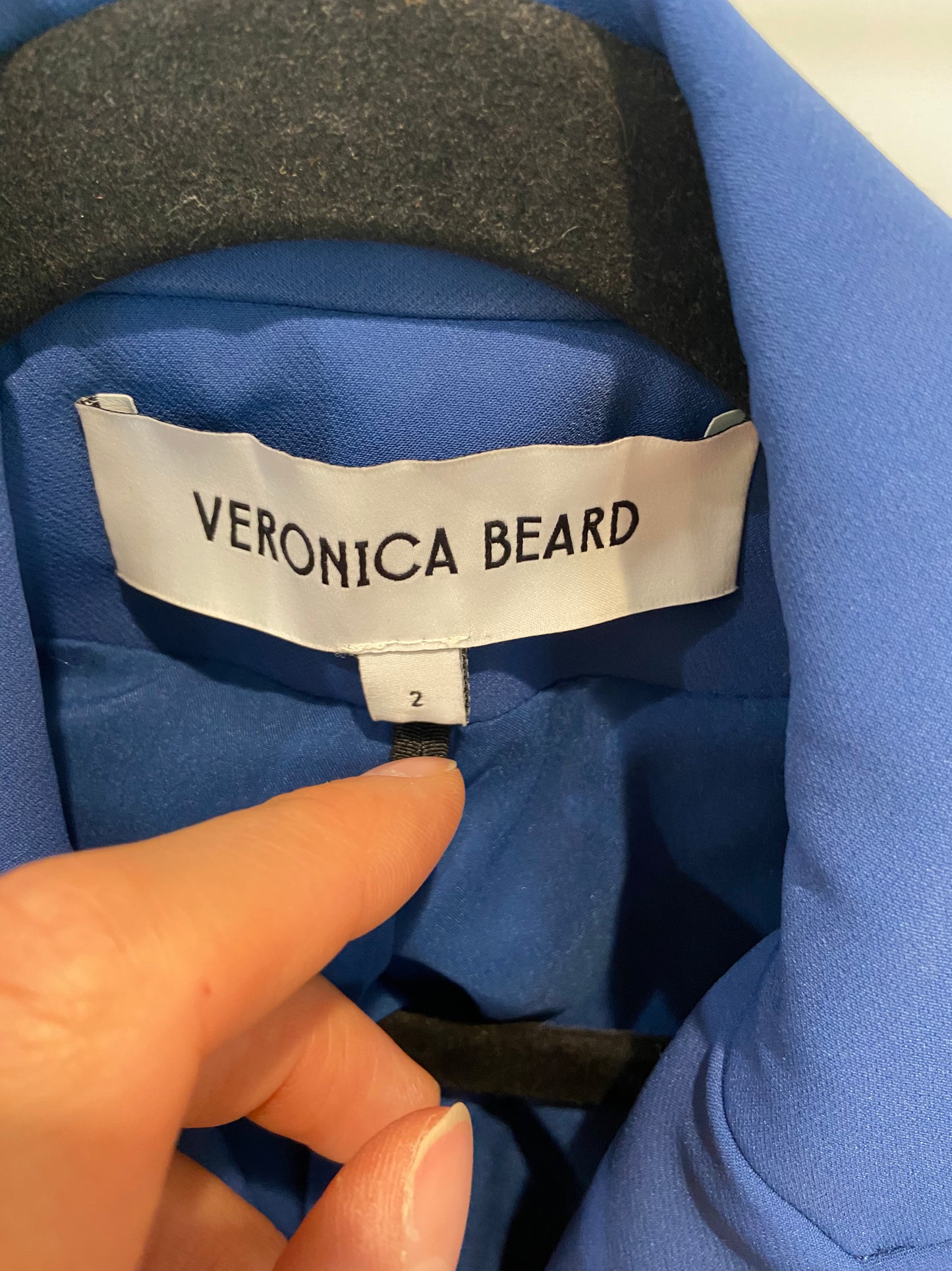 Veronica Beard Miller Dickey Jacket Blazer in Bluebell size 2