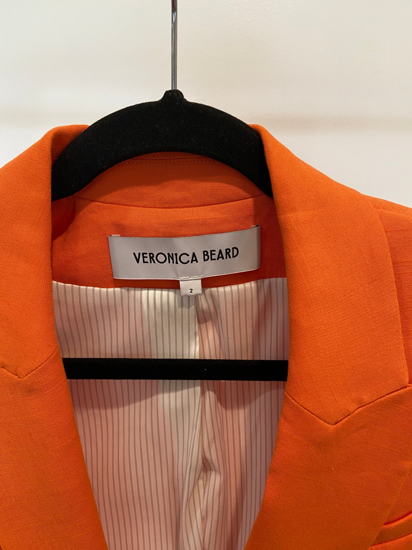 Veronica Beard Bexley Dickey Linen-Blend Blazer Jacket size 2