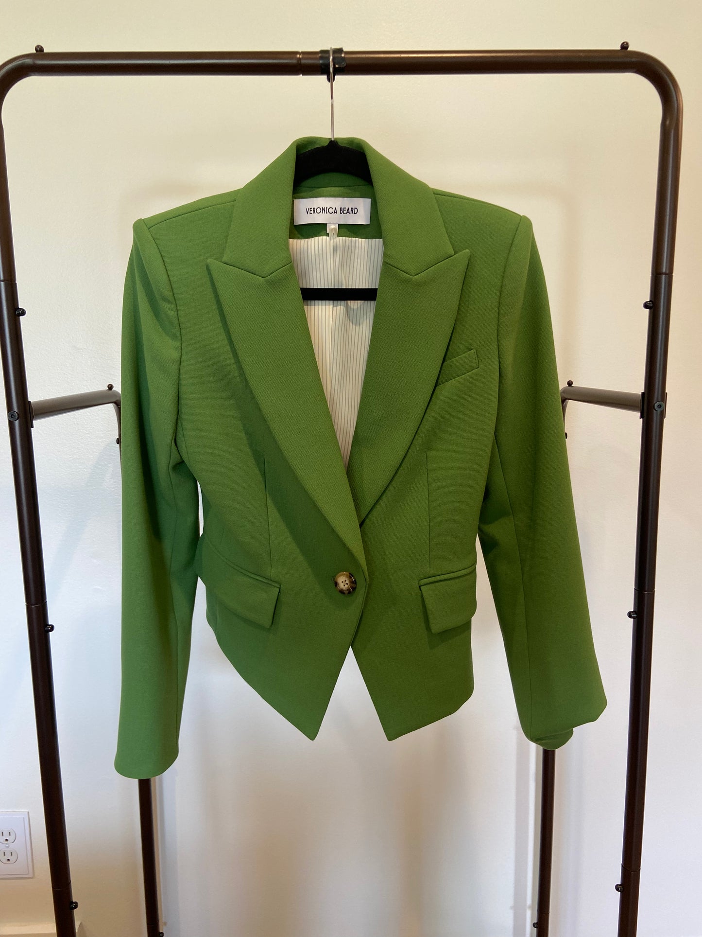 Veronica Beard Hosanna Dickey Jacket Blazer in Lemongrass size 2