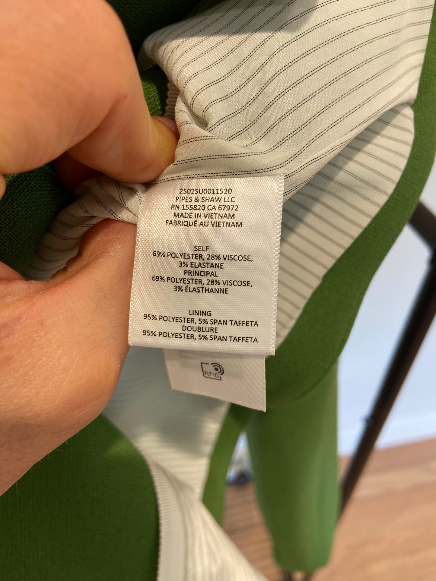 Veronica Beard Hosanna Dickey Jacket Blazer in Lemongrass size 2