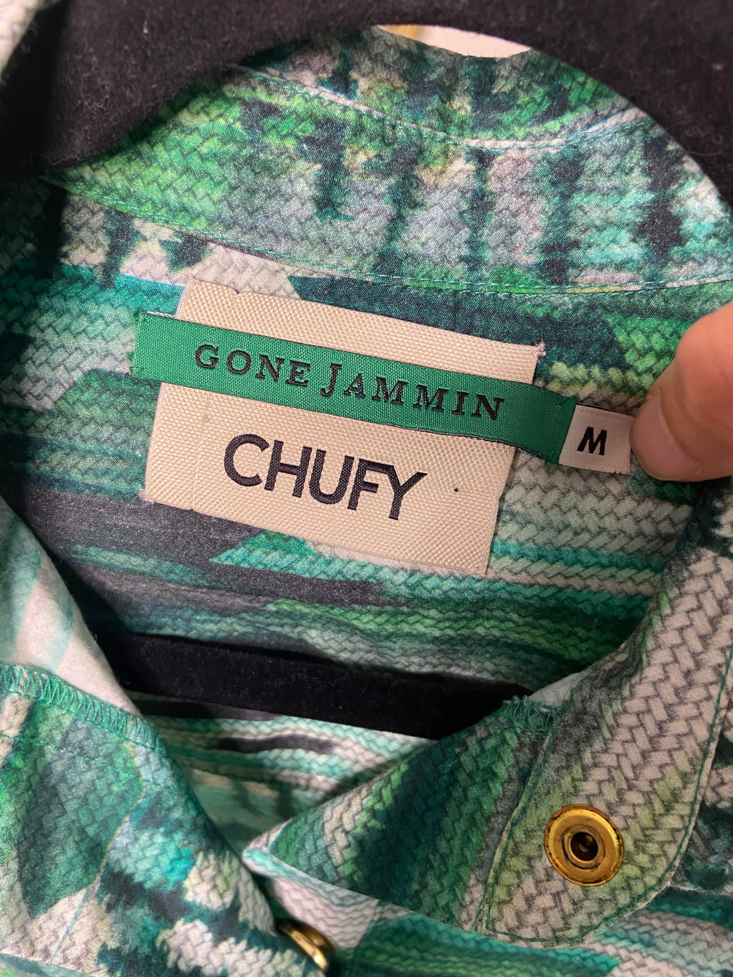 Chufy Marcia Cotton Poplin Playsuit in Green Size M