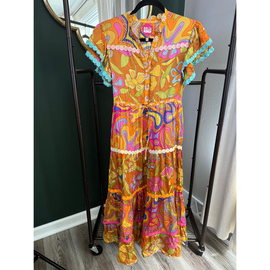 CeliaB Lobelia Midi Dress size XS