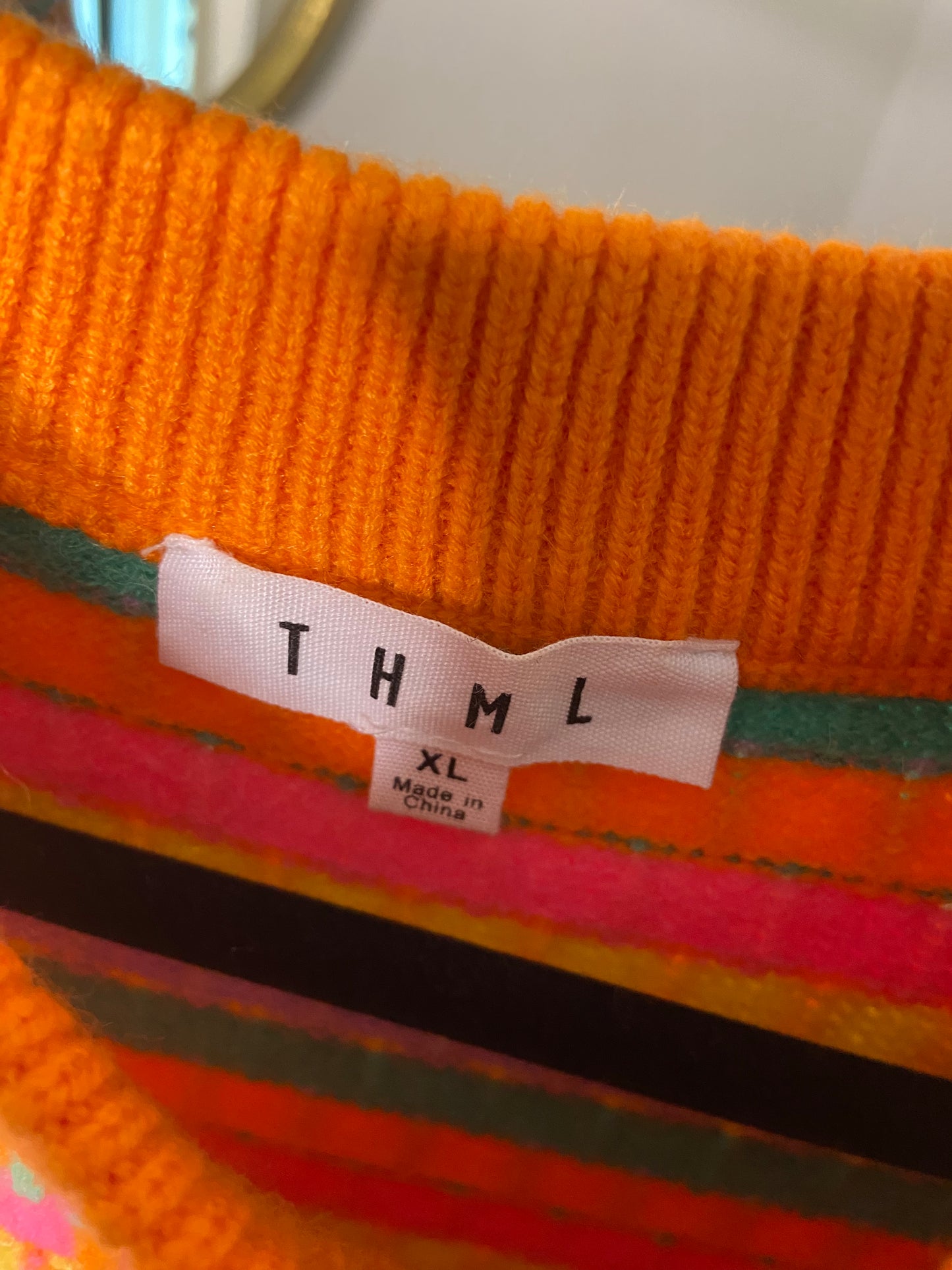 THML Color Crush Sweater Top size XL