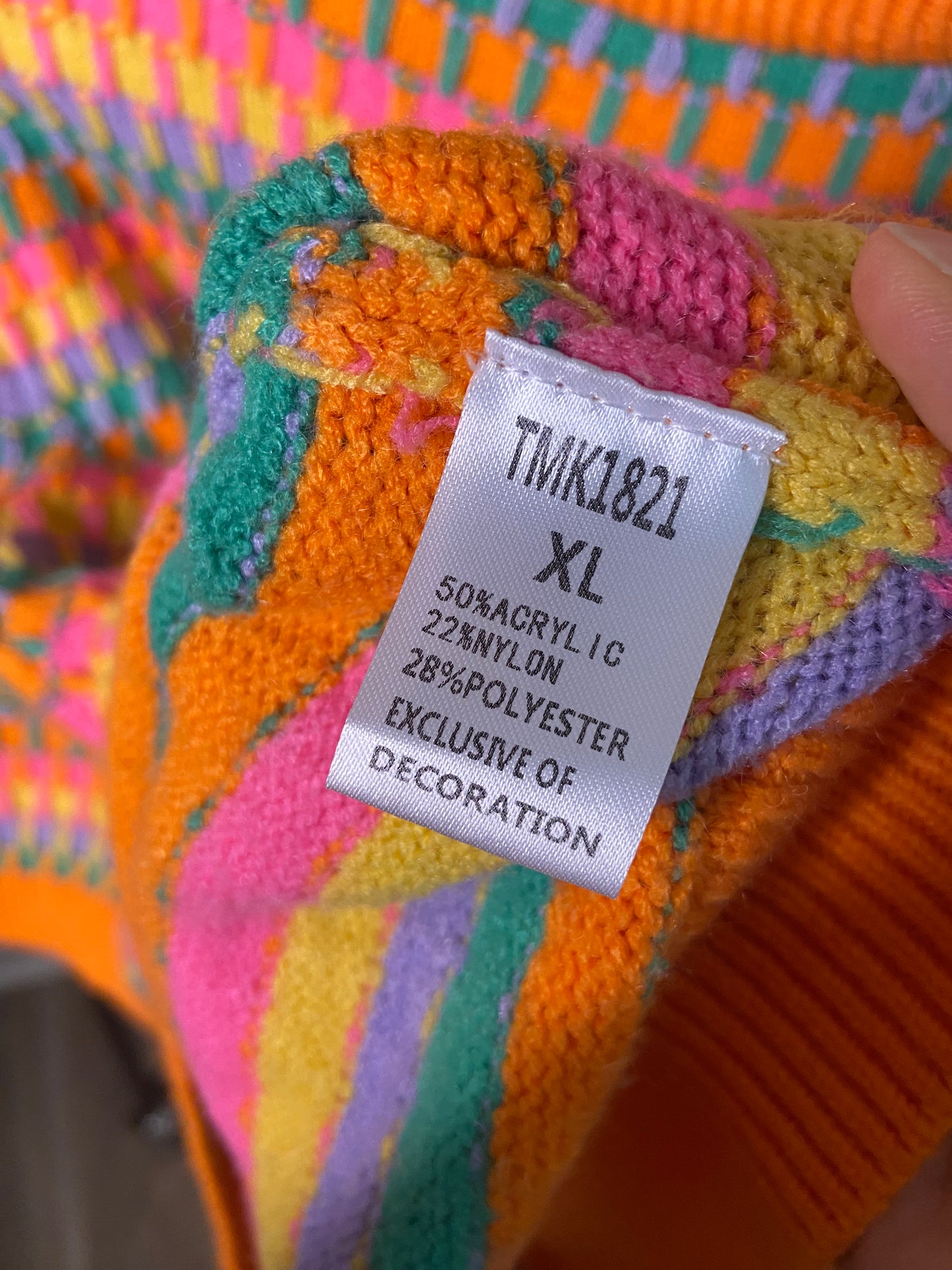 THML Color Crush Sweater Top size XL