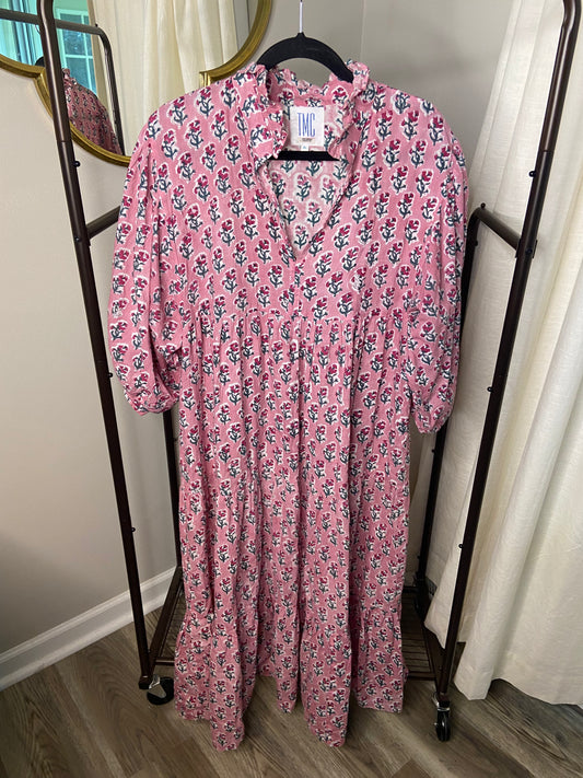The Monogram Corner Palmetto Block Print Dress size XL