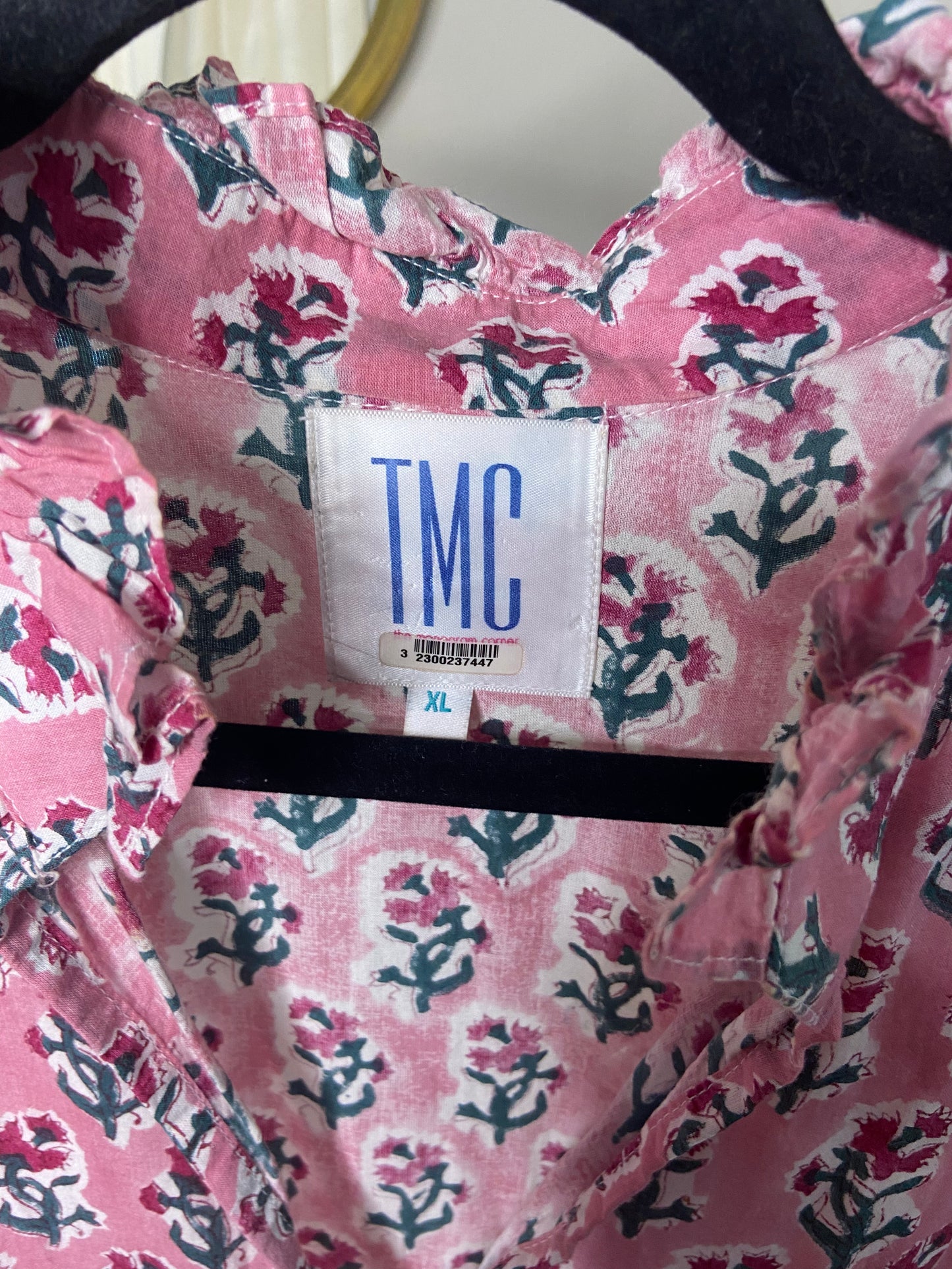 The Monogram Corner Palmetto Block Print Dress size XL