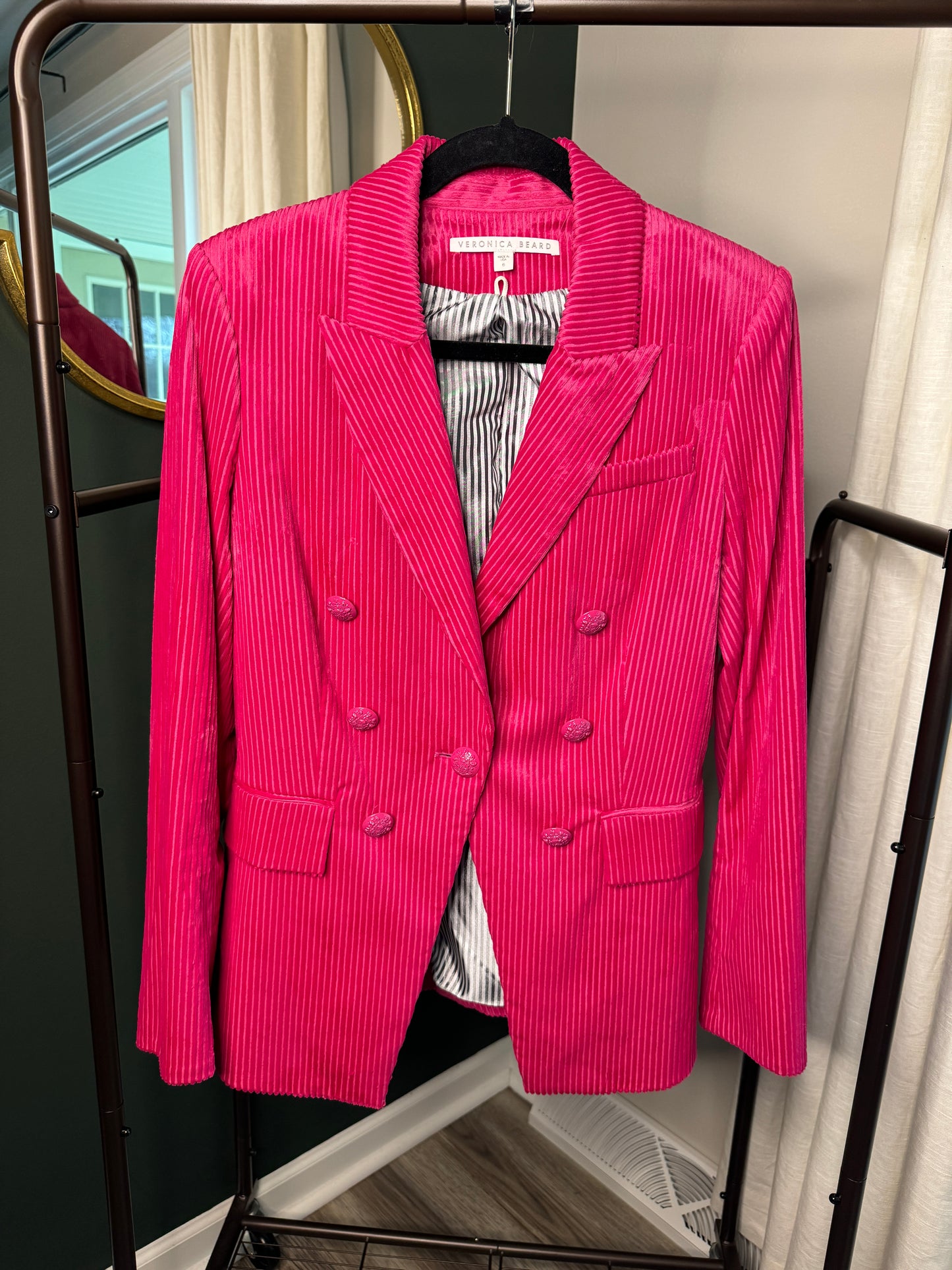 Veronica Beard Miller Hot Pink Blazer size 6