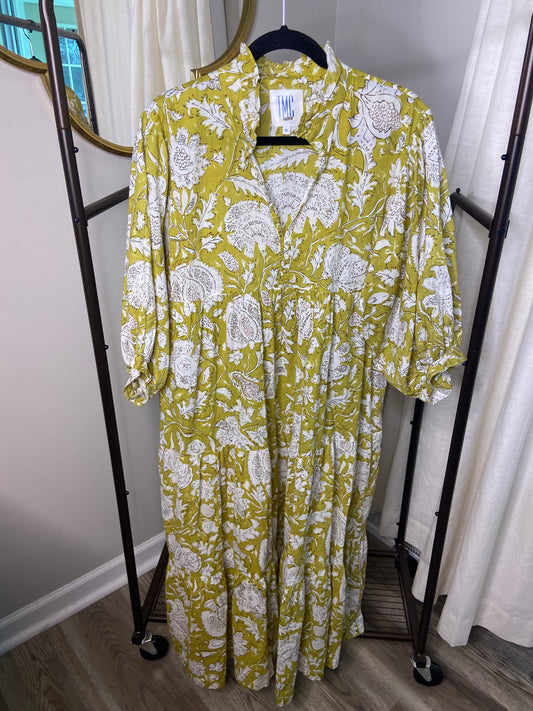 The Monogram Corner Palmetto Block Print Dress size XL