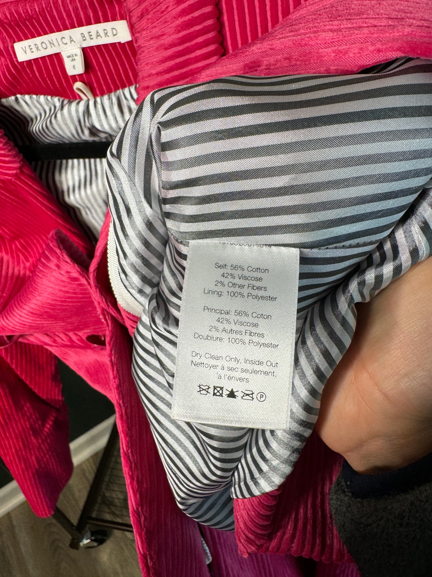 Veronica Beard Miller Hot Pink Blazer size 6