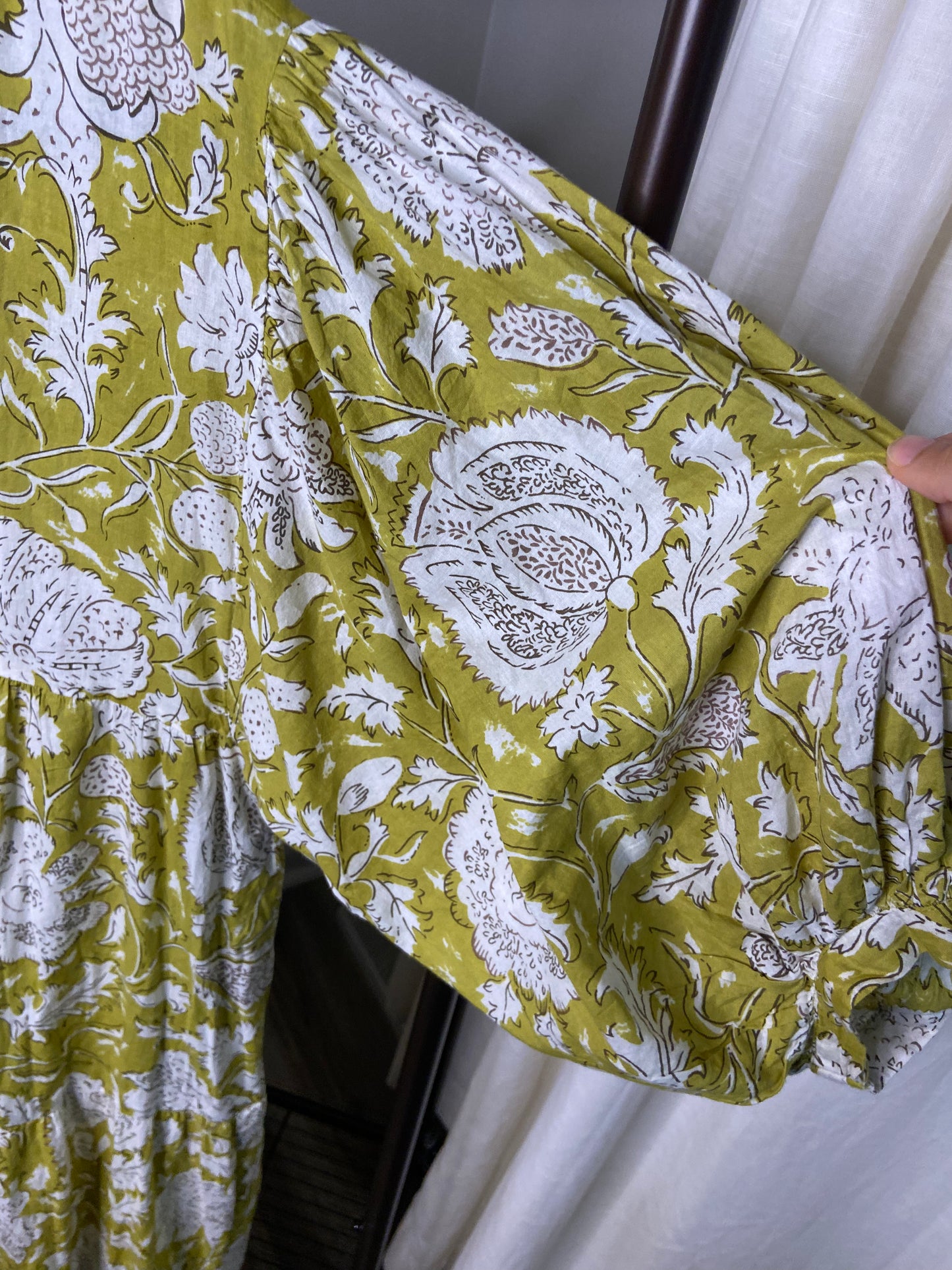 The Monogram Corner Palmetto Block Print Dress size XL