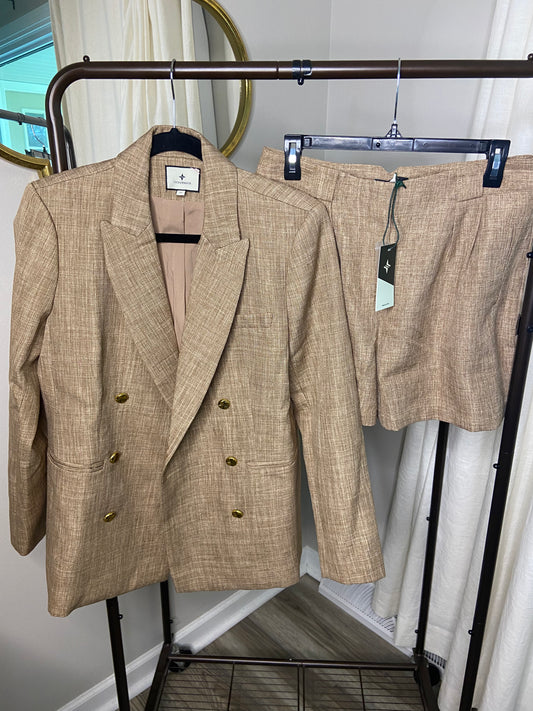 Tuckernuck Diana Blazer Shorts Set size M