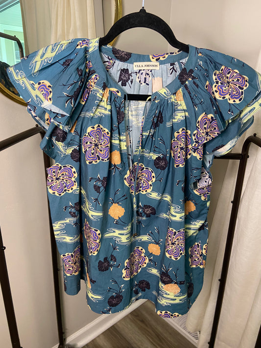 Ulla Johnson Elia Top in River size 4