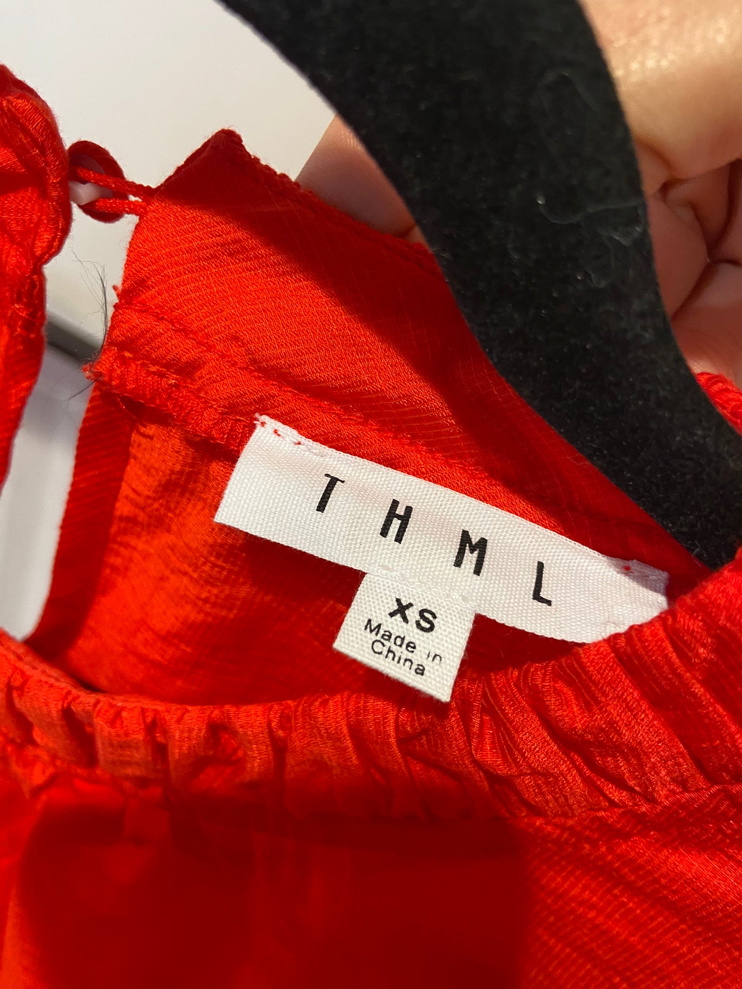 THML Red Puff Sleeve Top size XS
