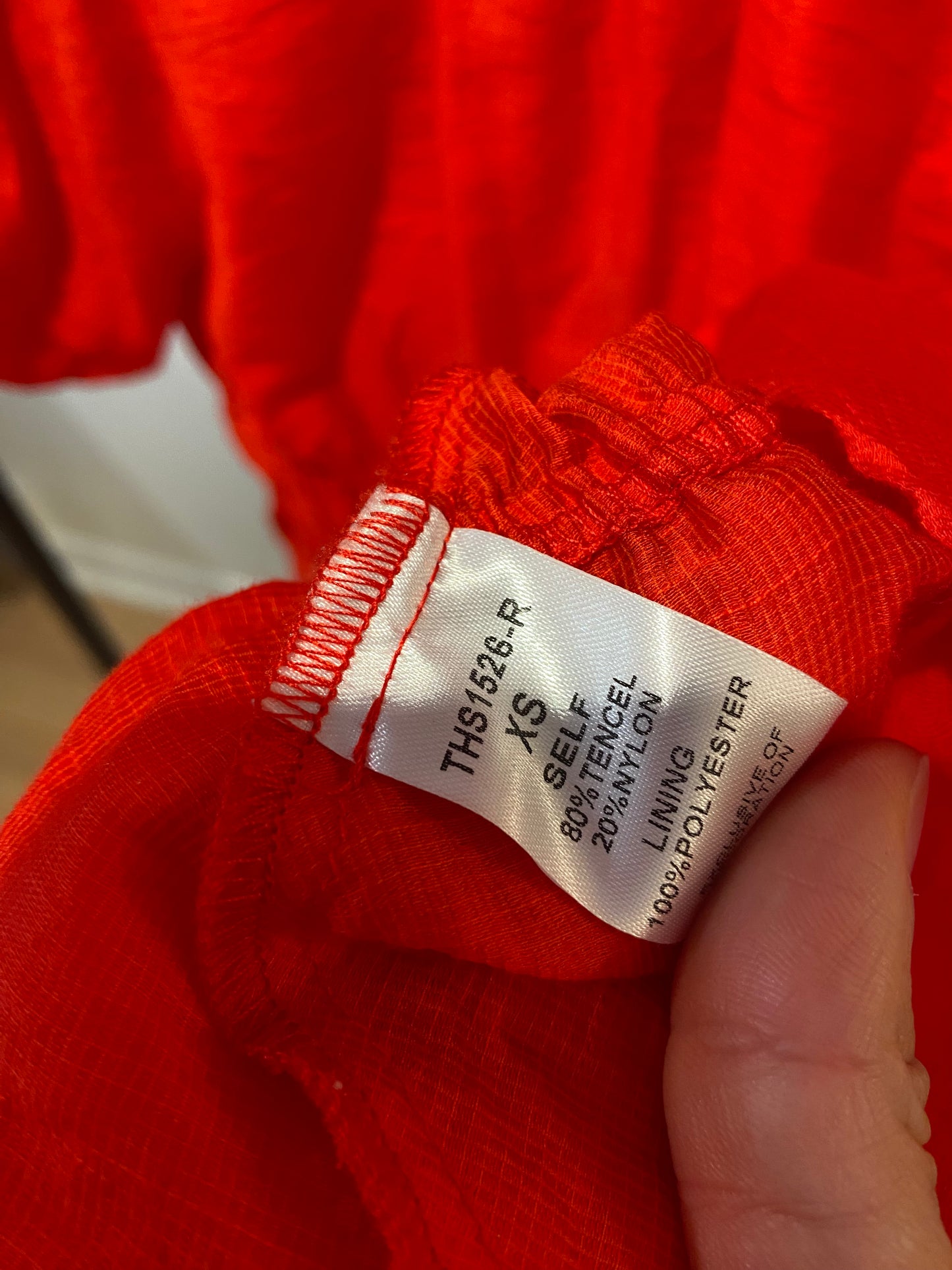THML Red Puff Sleeve Top size XS