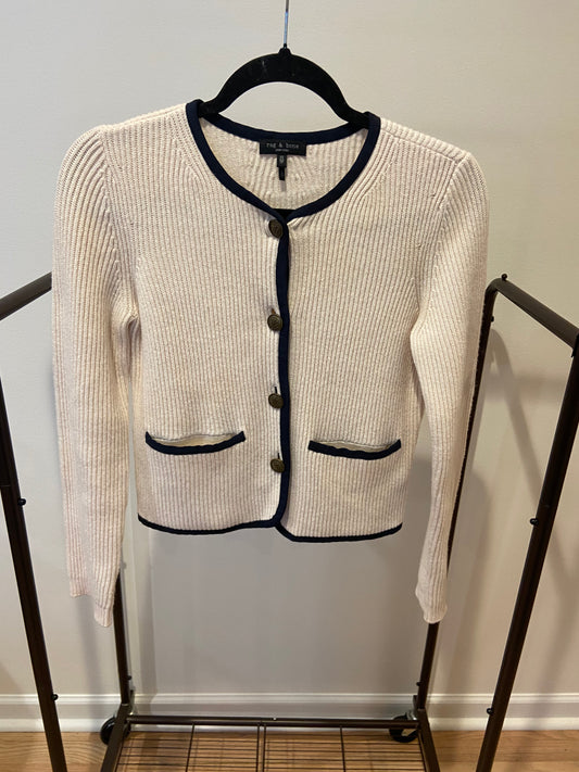 Rag and Bone Nancy Cardigan in Ivory size XS