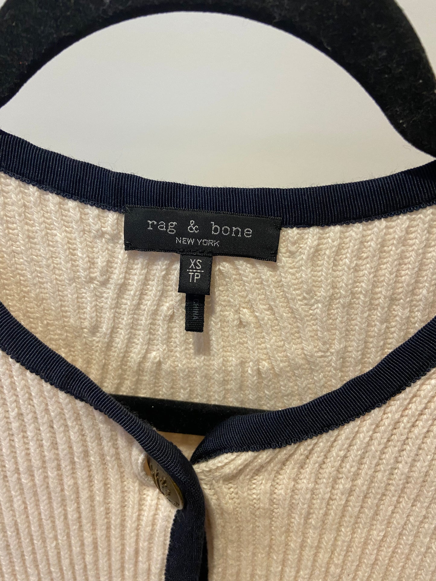 Rag and Bone Nancy Cardigan in Ivory size XS
