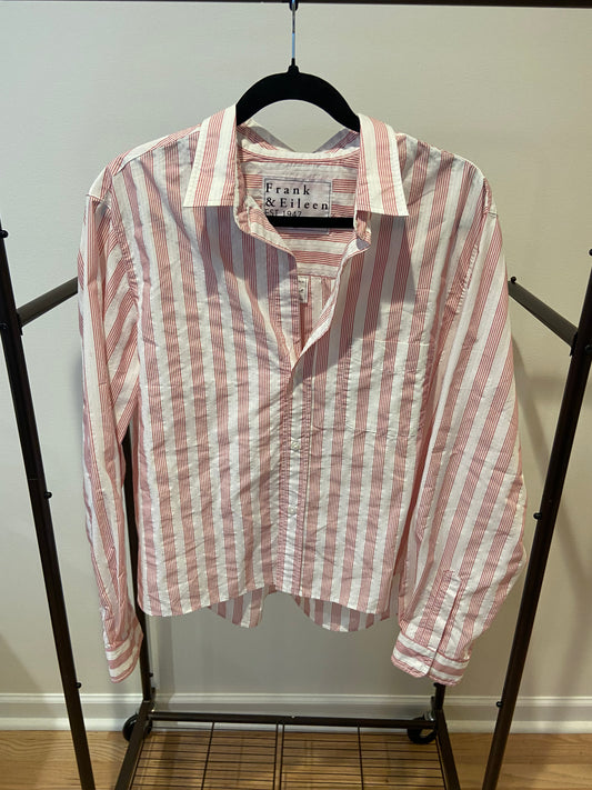 Frank and Eileen Silvio Untuckable Button Up Shirt size XL