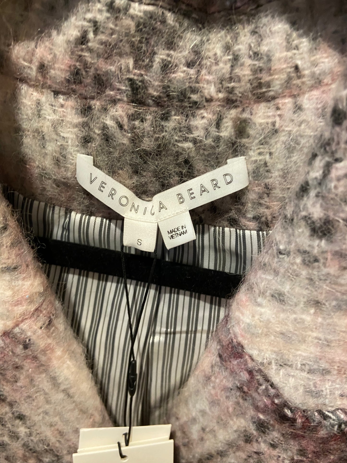 Veronica Beard Deena Dickey Plaid Coat size S