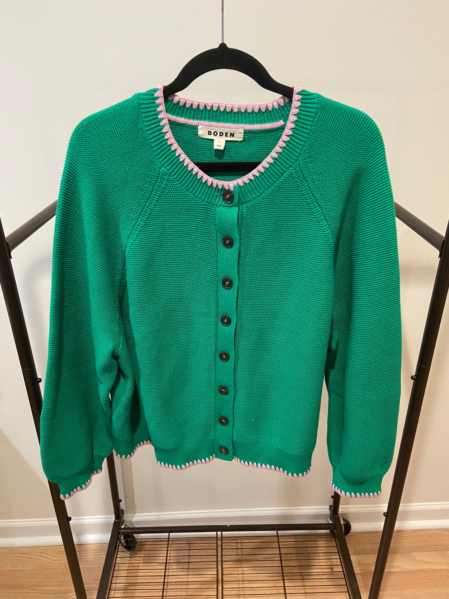 Boden Lena Stitch Detail Cardigan size XL