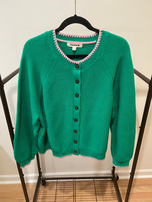Boden Lena Stitch Detail Cardigan size XL