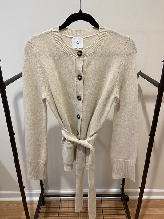 G Goop The Slim Belted Cardigan size M