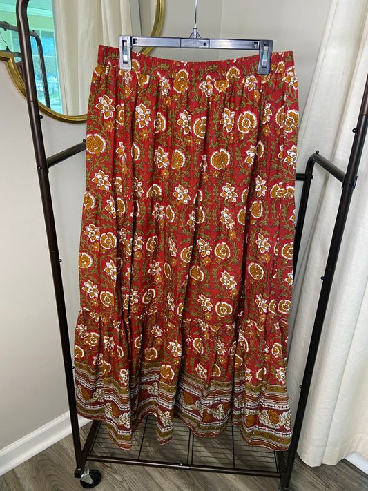 Mille Paola Maxi Skirt in Cinnabar size XL