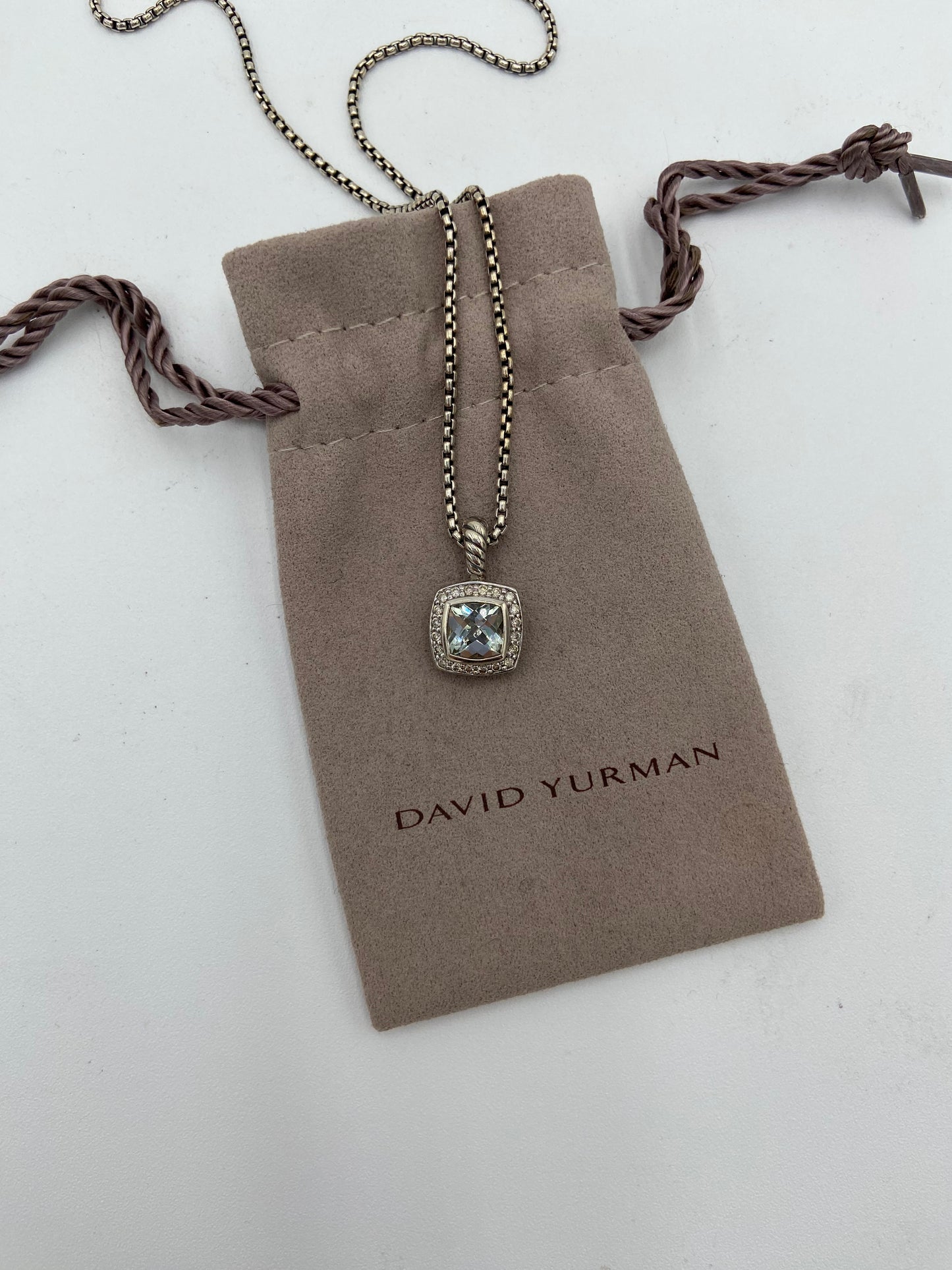 David Yurman Petite Albion Pendant Necklace in Sterling Silver