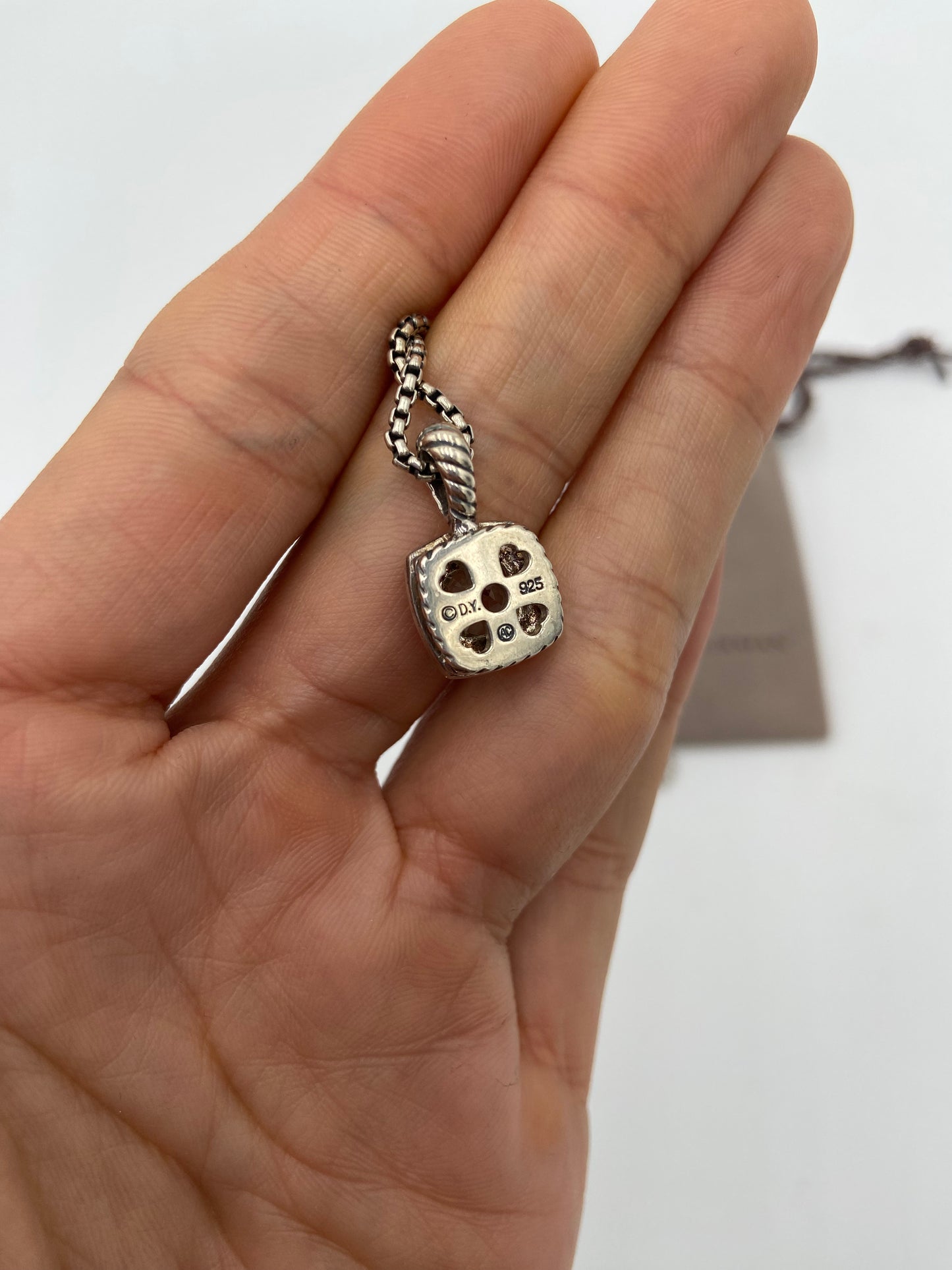 David Yurman Petite Albion Pendant Necklace in Sterling Silver