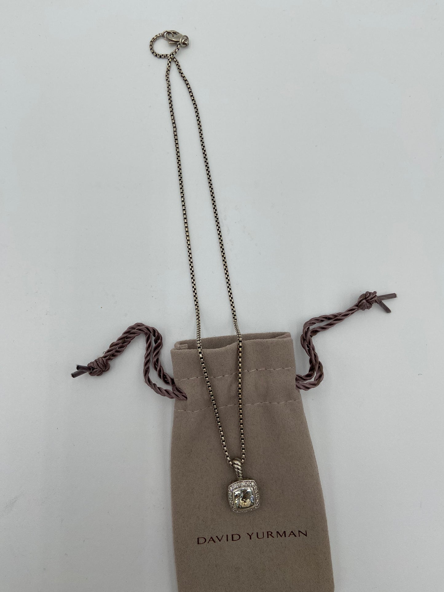 David Yurman Petite Albion Pendant Necklace in Sterling Silver