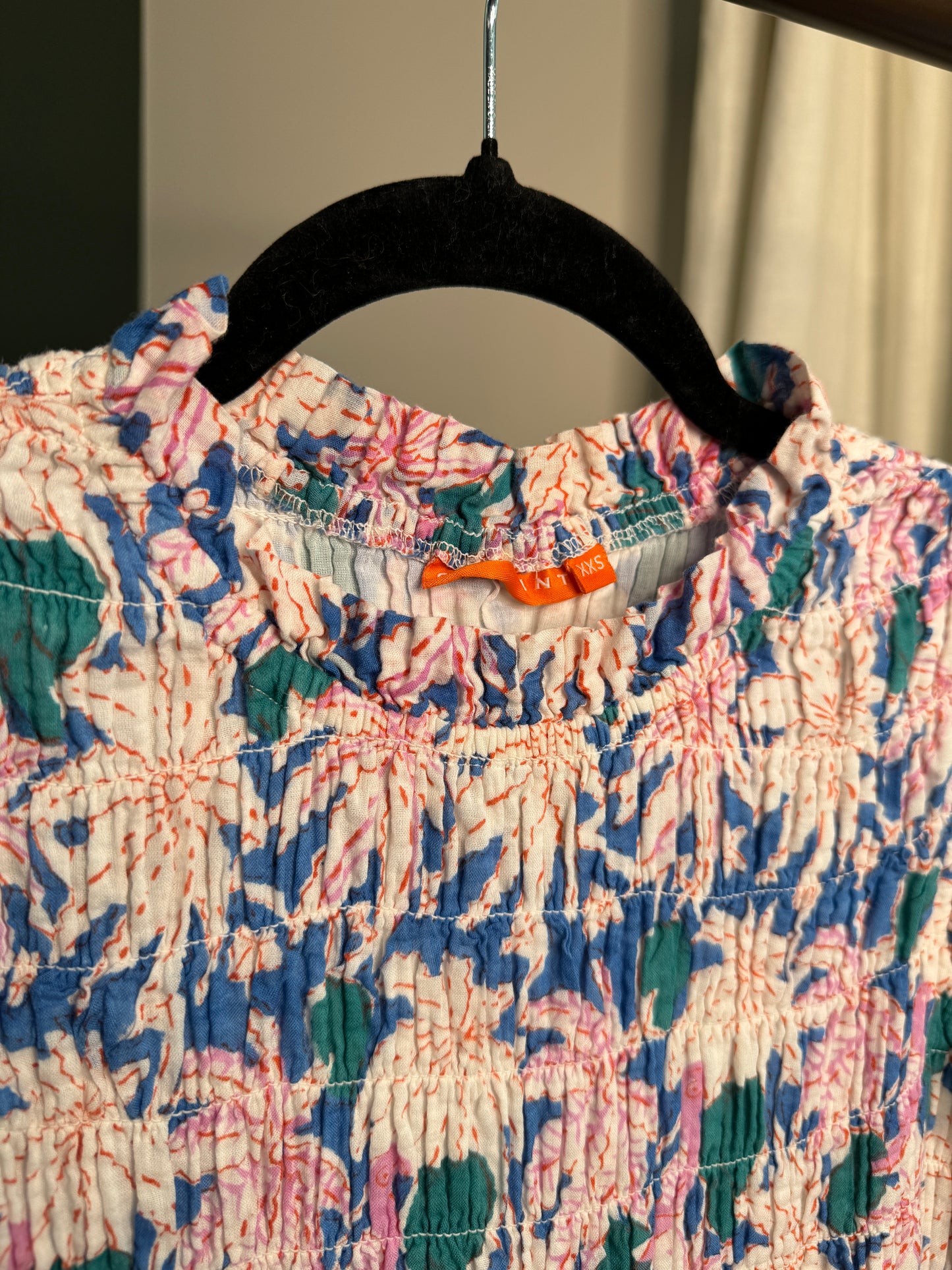Oliphant Smocked Midi Dress size XXS