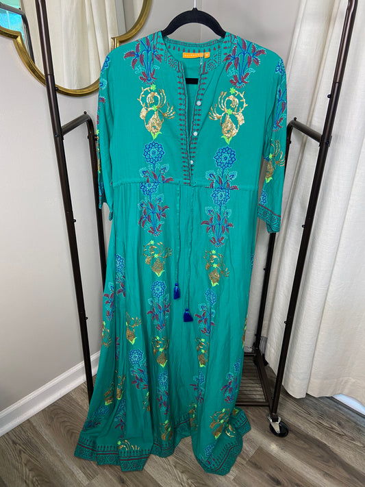Oliphant Cinched Embellished Dress size M