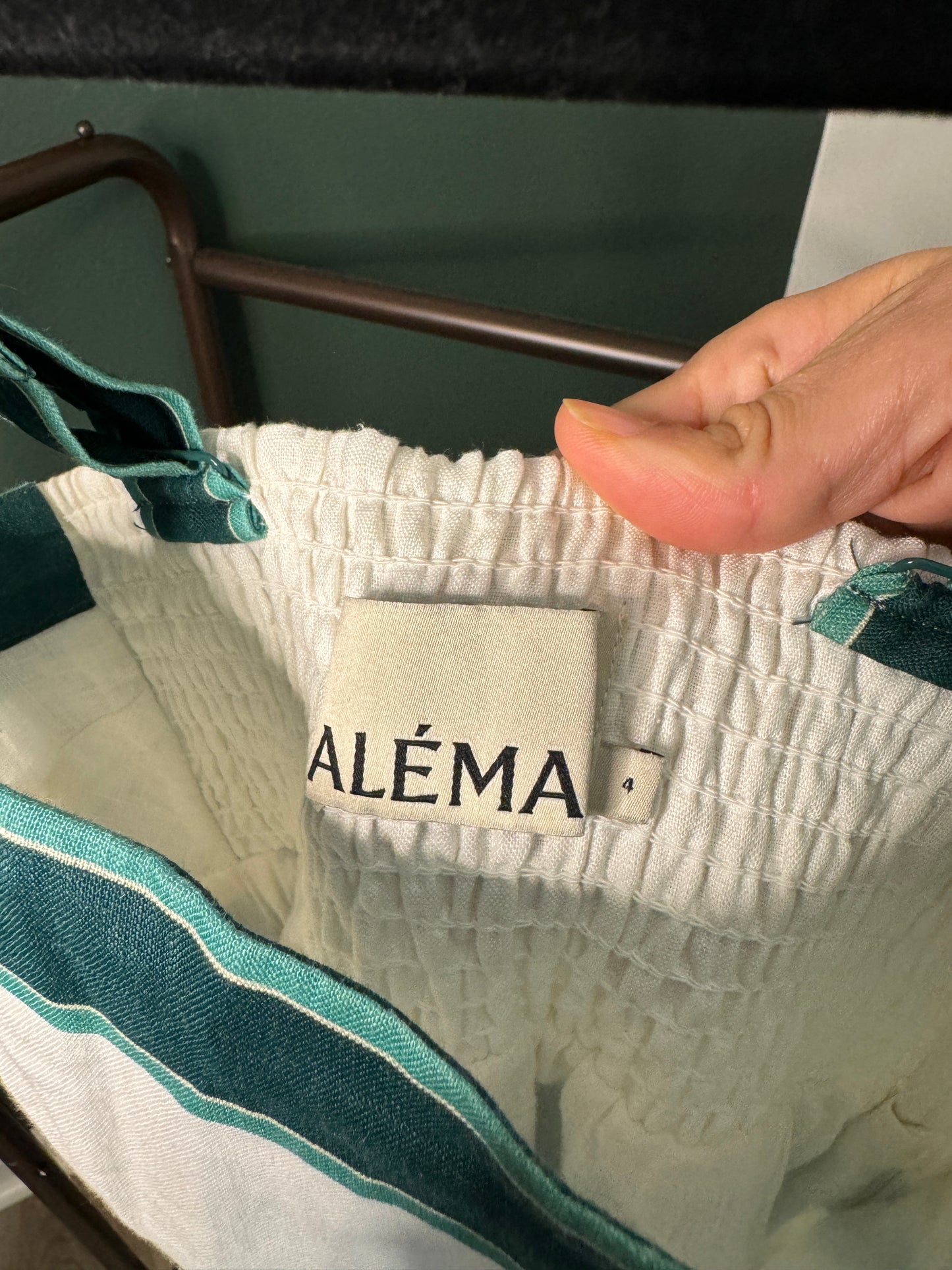 Alemais Frutta Linen Midi Dress size 0