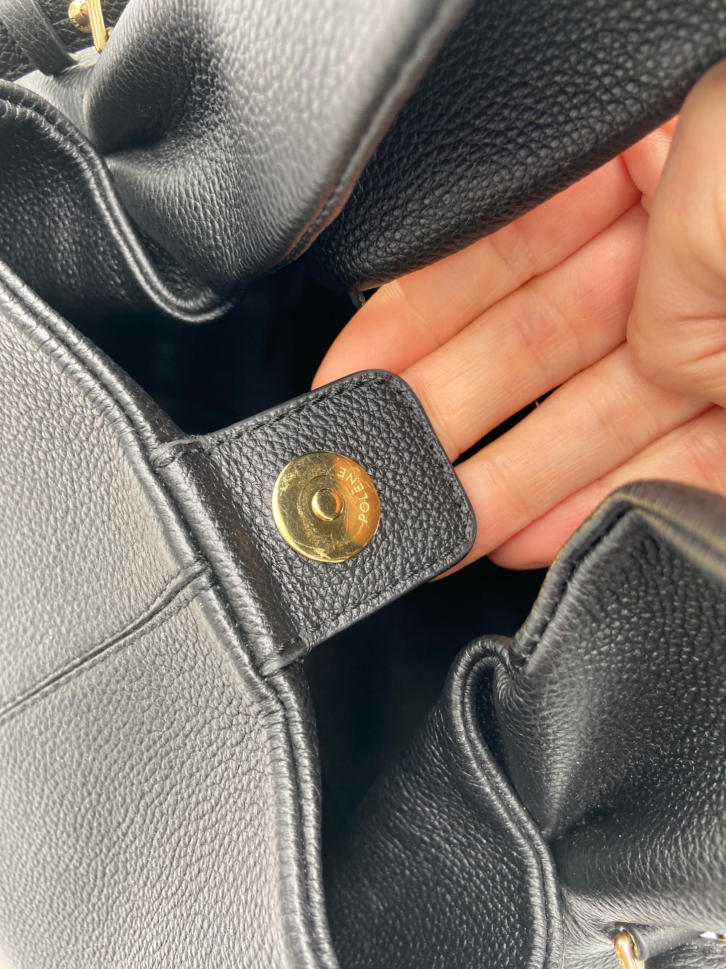 Polene Numero Neuf Textured Black