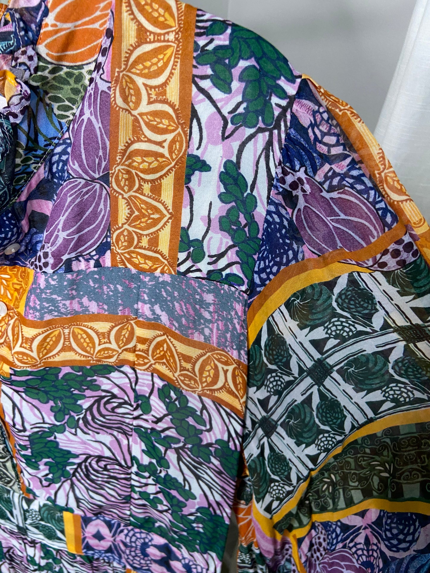 Oliphant Shirt Waist Maxi Dress In Janeiro Lilac size XL
