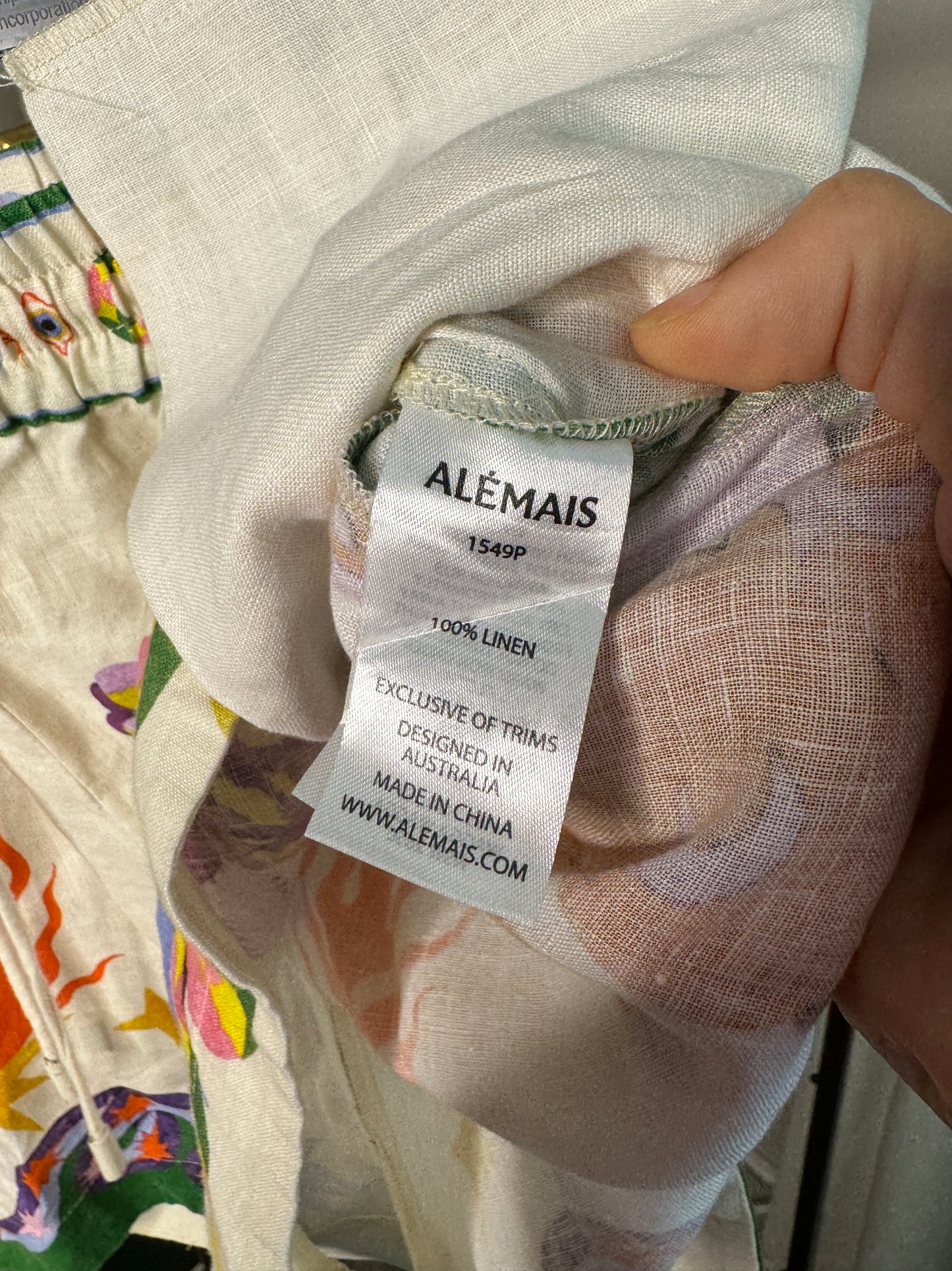 ALEMAIS Seeker Linen Shorts size 8