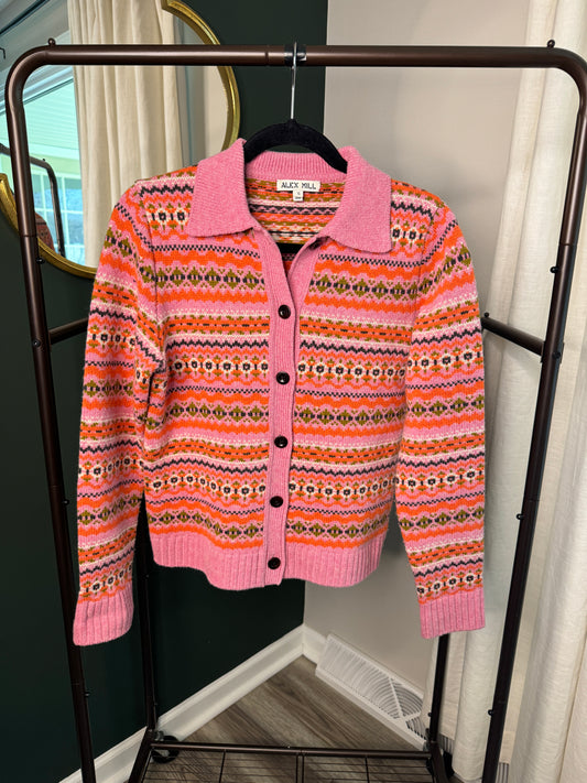 Alex Mill  Fair Isle Cardigan Size S