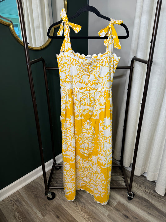 Juliet Dunn Shoulder Tie Midi Dress size 1