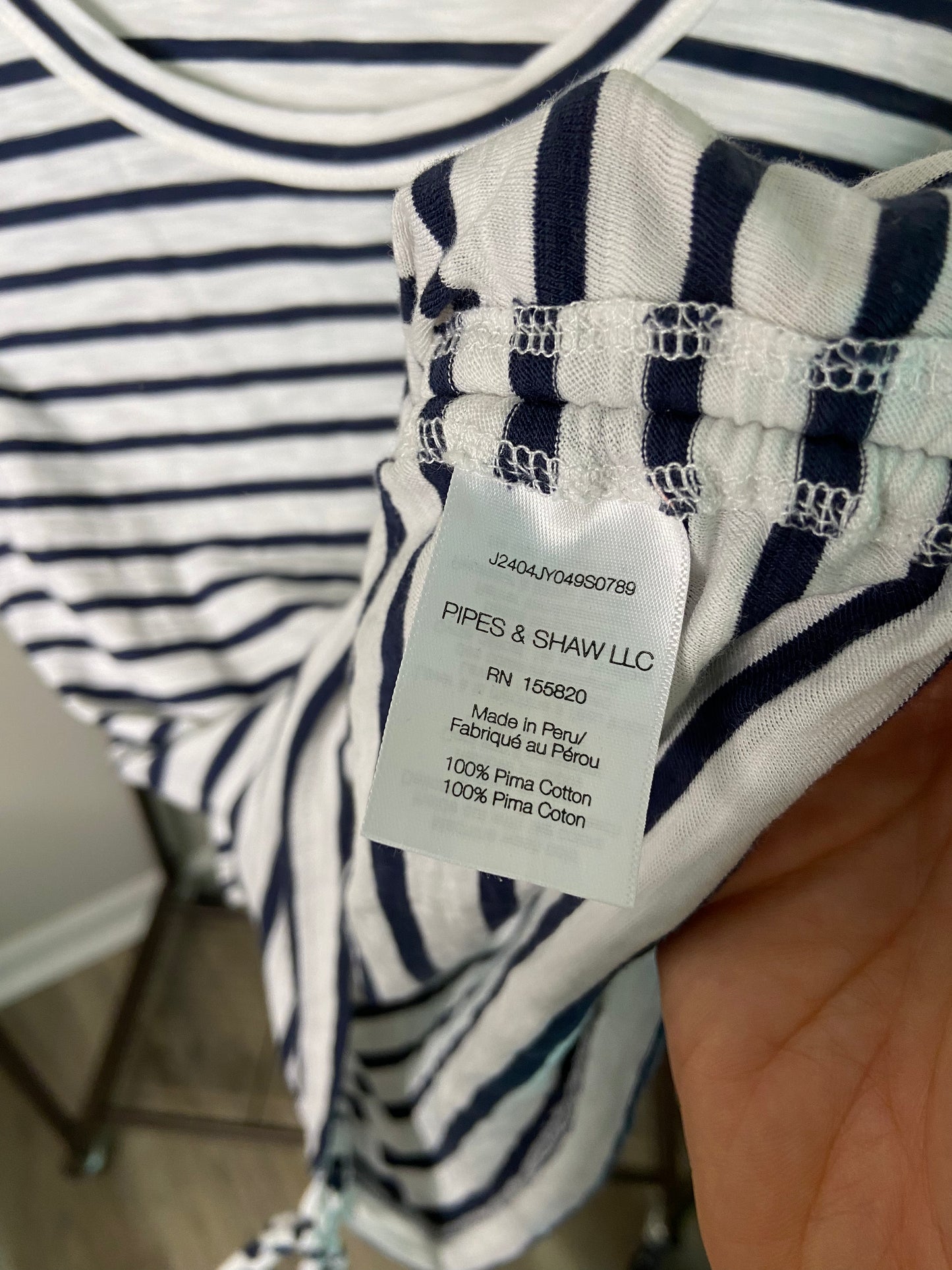 Veronica Beard Vinci Side Ruched Cotton Muscle Tee Tank size S
