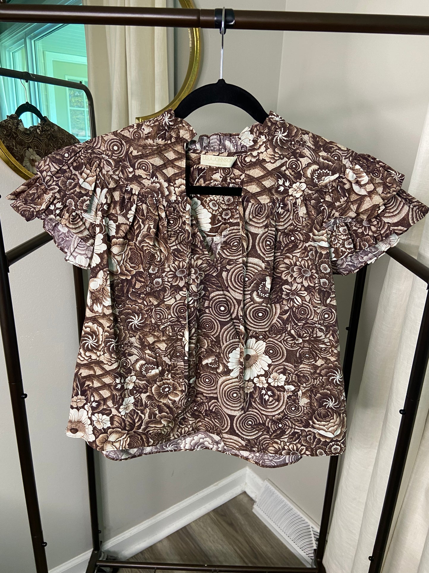 Ulla Johnson  Lettie Ruffle Top size 0