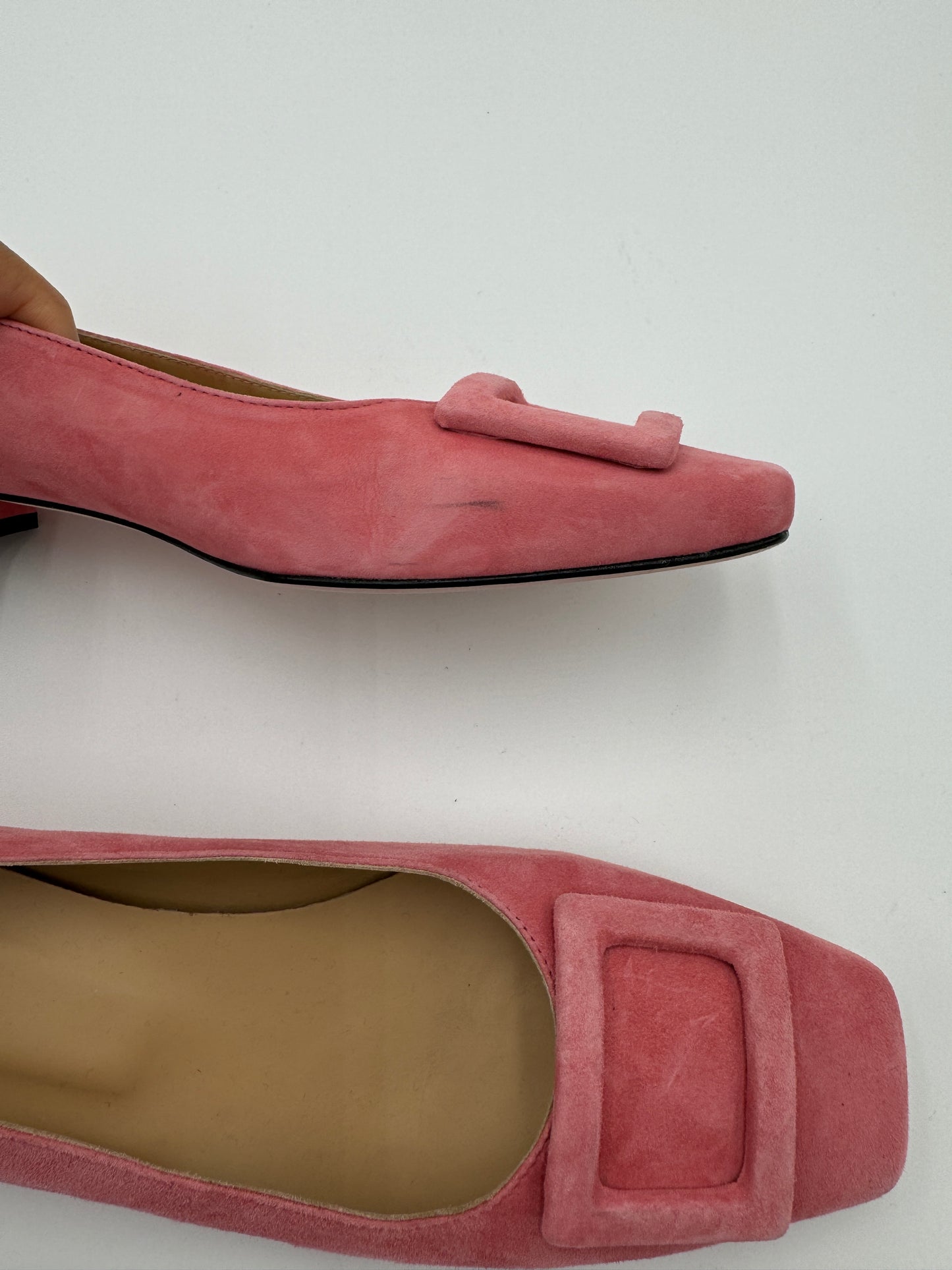 Ann Mashburn Suede Buckle Shoes size 39.5