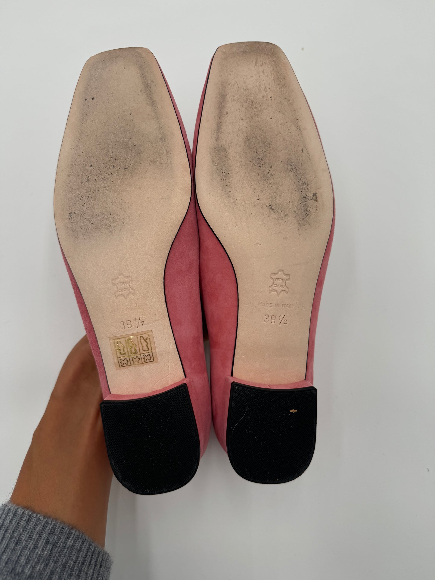 Ann Mashburn Suede Buckle Shoes size 39.5